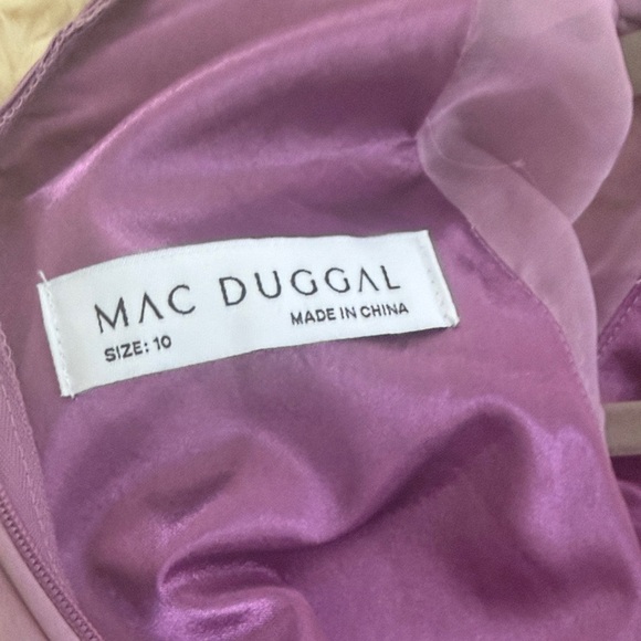 Mac Duggal Lilac Ruffle-Hem Chiffon Maxi Dress - Picture 5 of 5